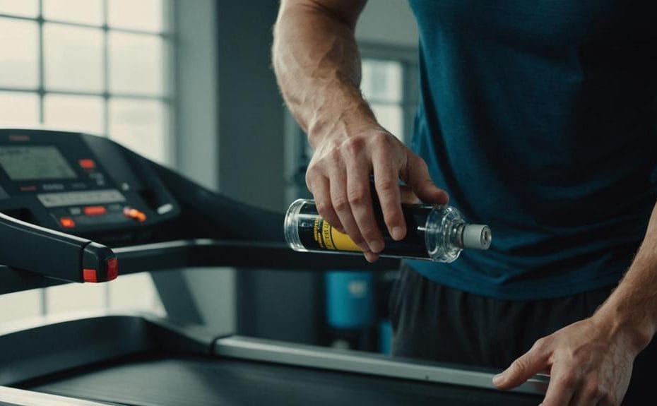 maintaining treadmill with lubrication