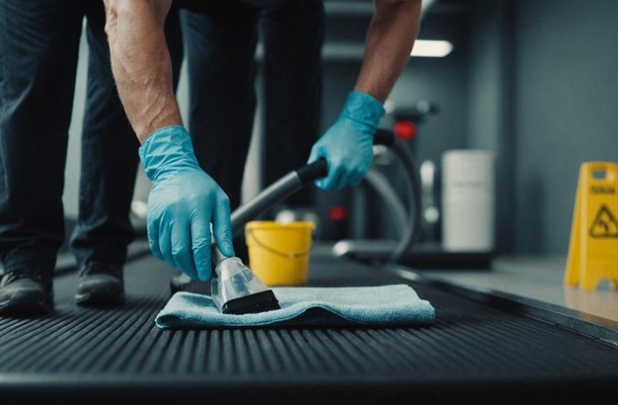 sanitizing your workout space